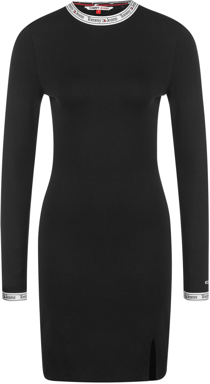 black Logo Bodycon bei Sleeve € Tommy Hilfiger 59,99 ab Preisvergleich | Dress Long Tjw