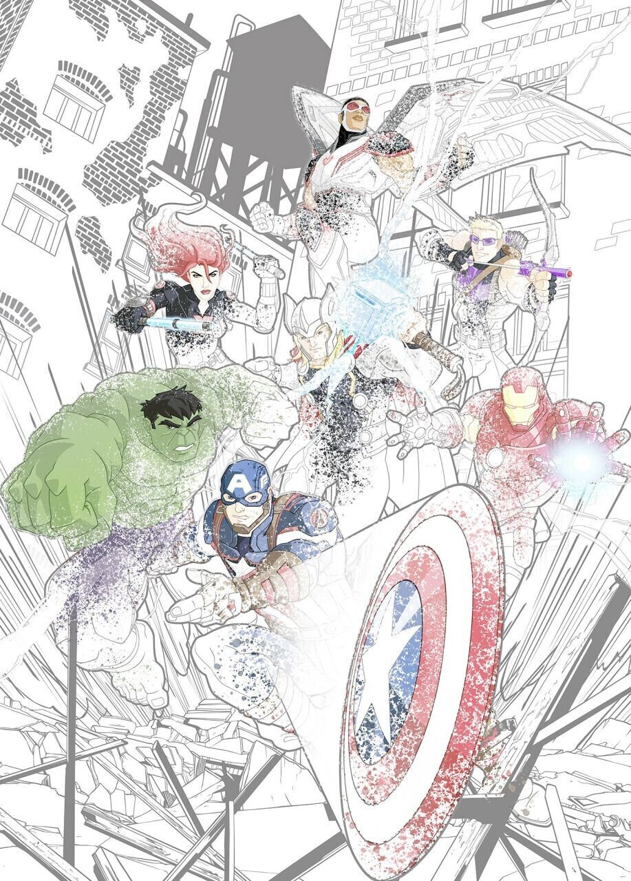 Komar Avengers Attack 200 x 280 cm (IADX4-061)