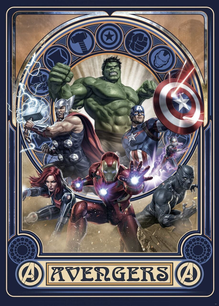 Komar Avengers Ornament 200 x 280 cm (IADX4-068)