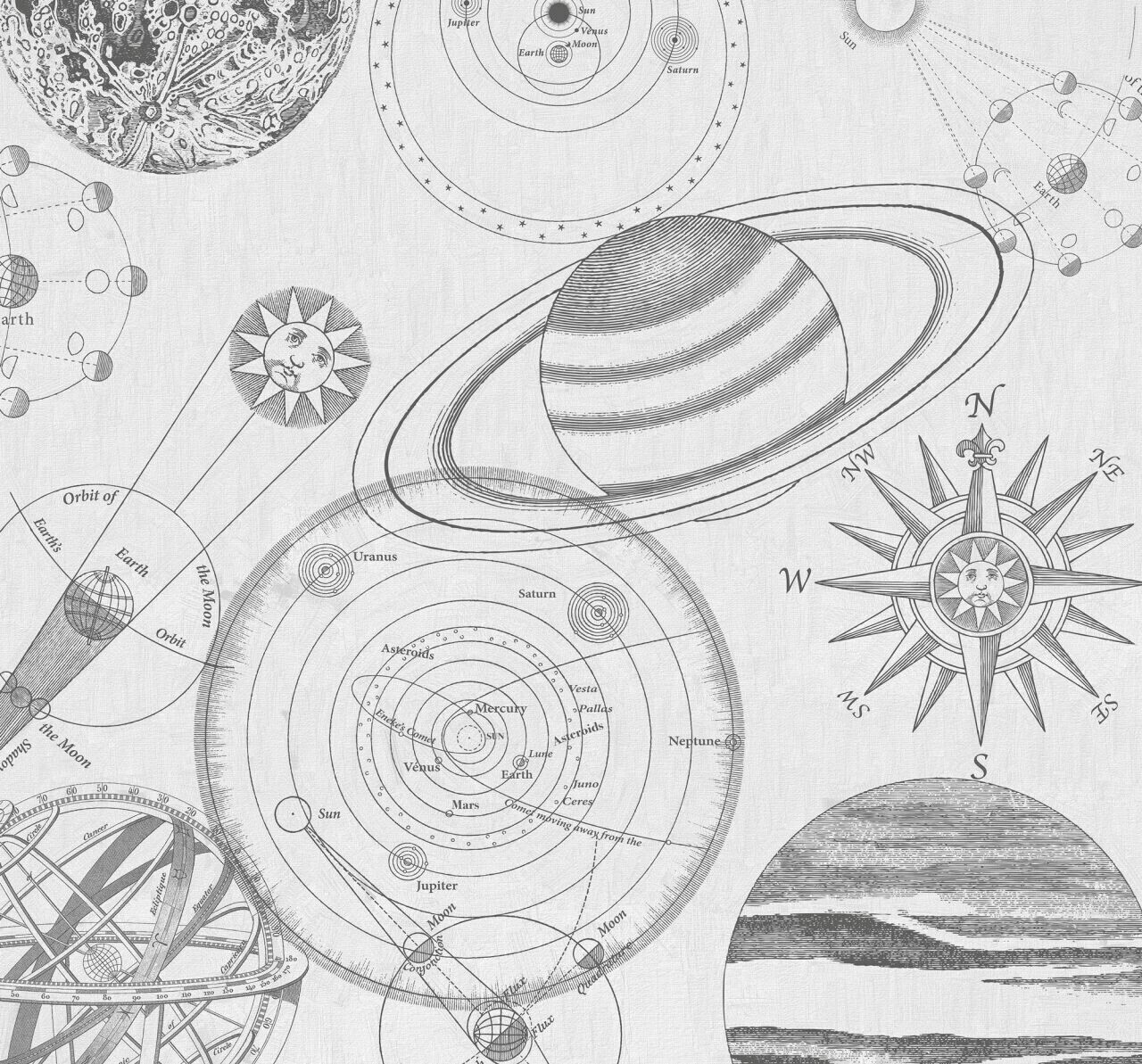 Komar Cosmos Sketch 300 x 280 cm (IAX6-0017)