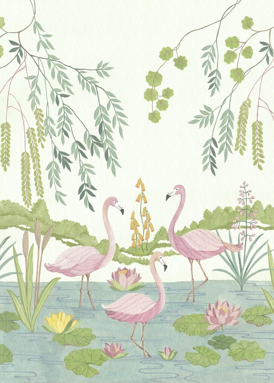 Komar Flamingo Vibes 200 x 280 cm (IAX4-0044)