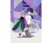 Poster XXL intisse La Reine des Neiges Portraits d'Elsa Anna Olaf Sven  Kristoff Hans de Disney 155X115 CM