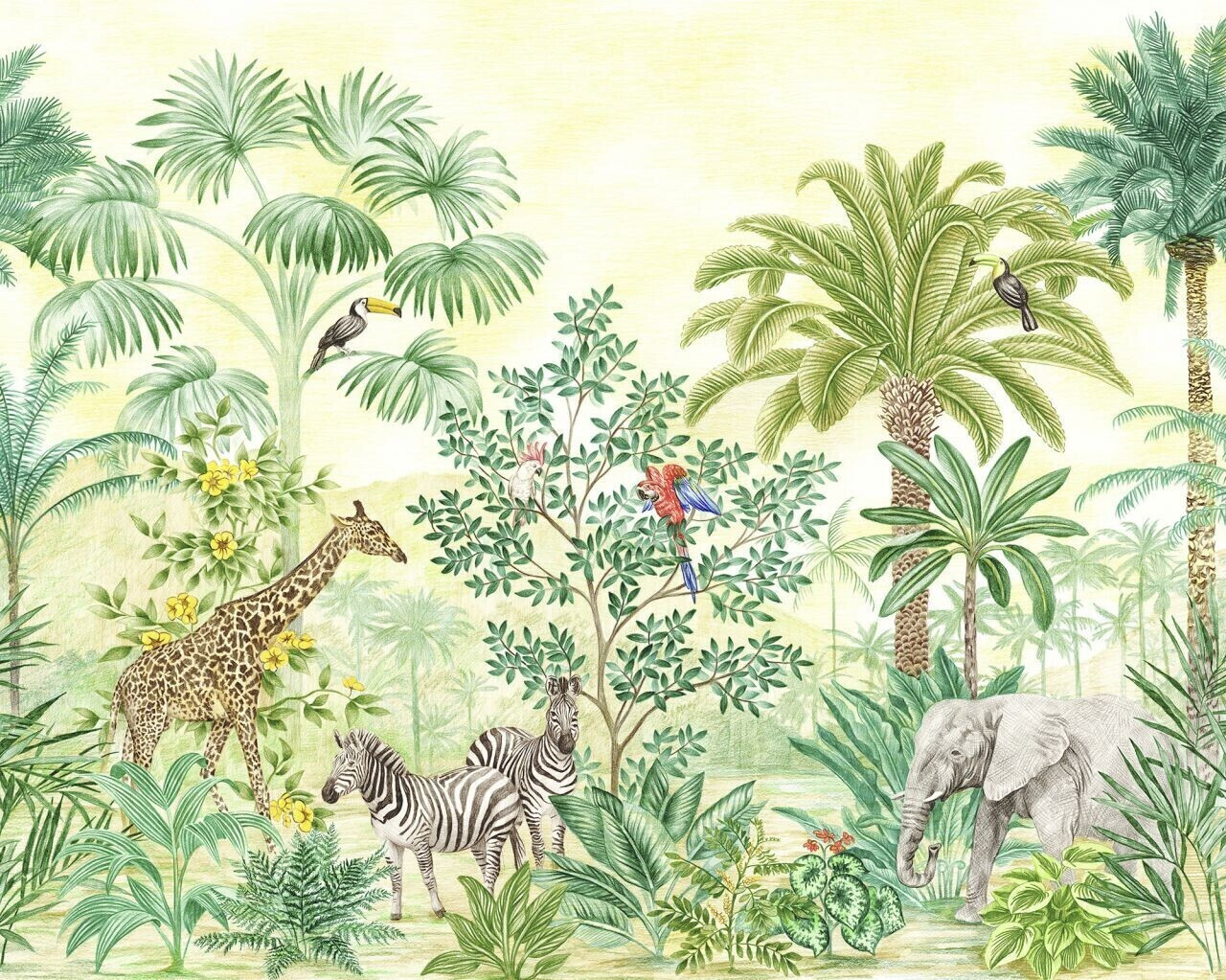 Photos - Wallpaper Komar Jungle Adventure 350 x 280 cm  (IAX7-0010)
