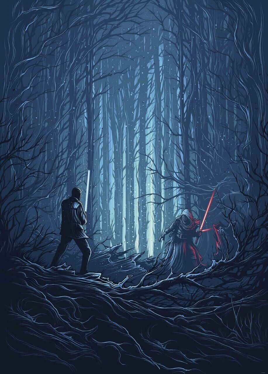 Komar Star Wars Wood Fight 200 x 280 cm (IADX4-003)