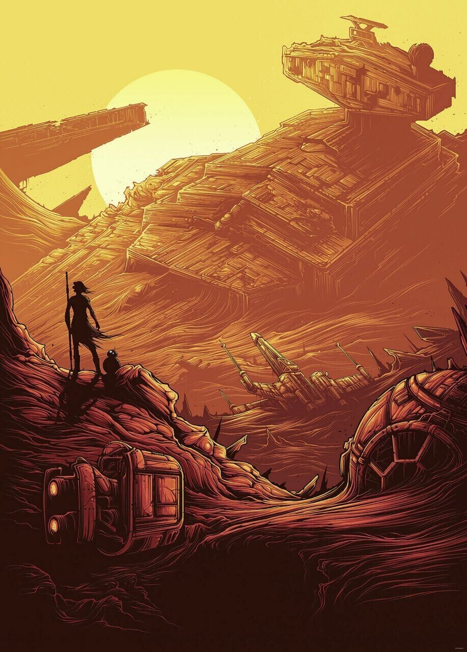 Komar SW Jakku Star Destr 200 x 280 cm (IADX4-027)