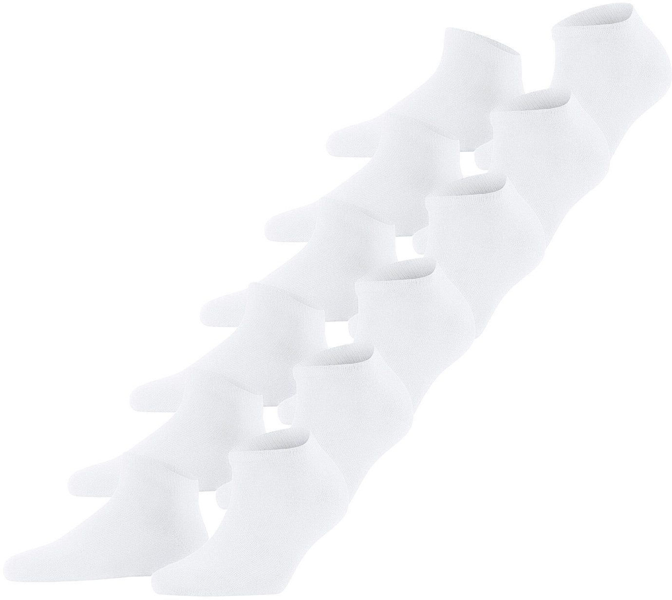 Falke Happy Bundle 6-Pack Women Sneaker Socks (49002) white