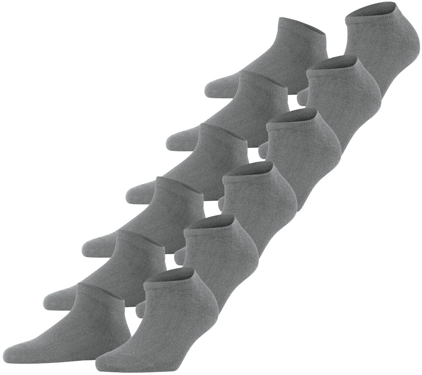 Falke Happy Bundle 6-Pack Women Sneaker Socks (49002) light grey mel.