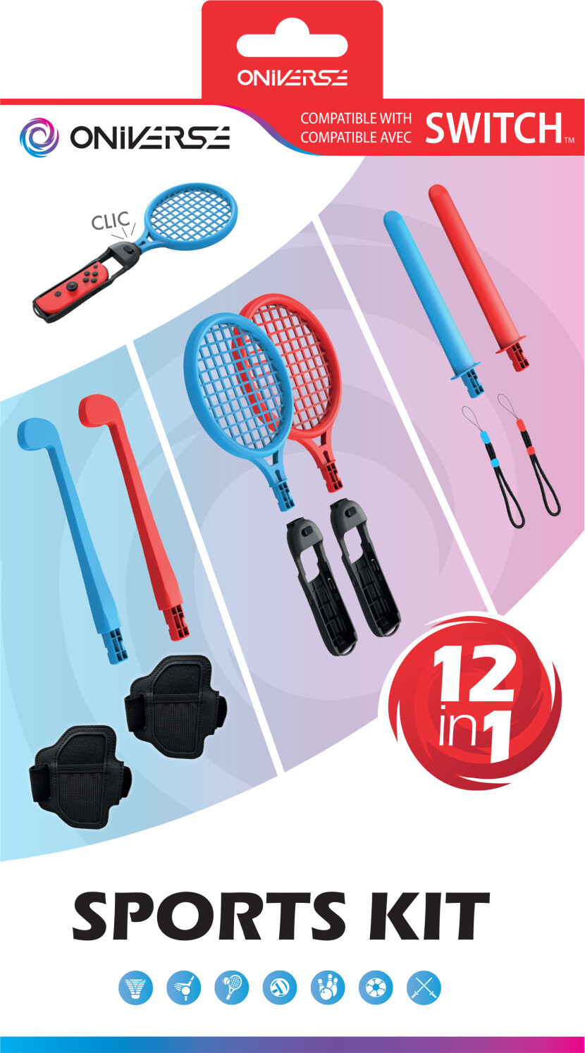 Ensemble d'accessoires de sport Switch 12 en 1 - Kits accessoires