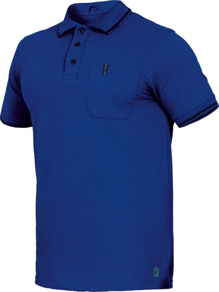Leibwächter Polo Shirt Flex-Line kornblau/schwarz