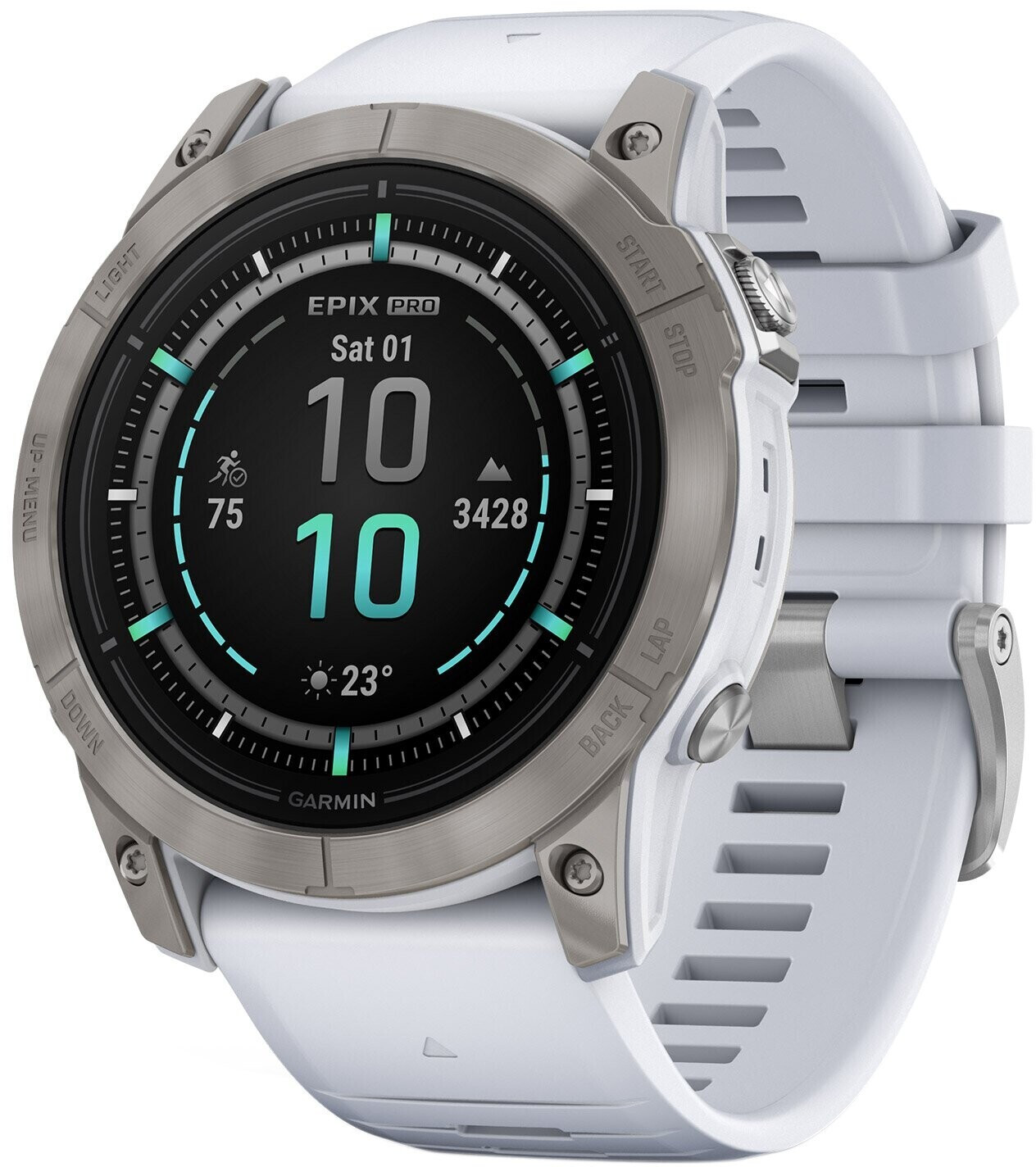 Garmin Epix™ Pro Gen 2 Sapphire 51mm Titanium + Whitestone Band