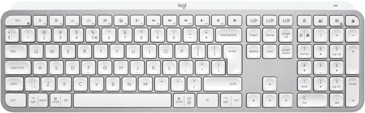 Logitech MX Keys S (US) gris pâle