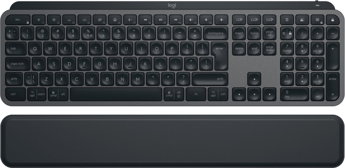 Logitech MX Keys S avec Palm Rest (US) graphite