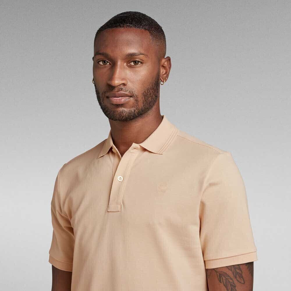 G-Star Dunda Slim Short Sleeve Polo (D11595-5864) ivory cream