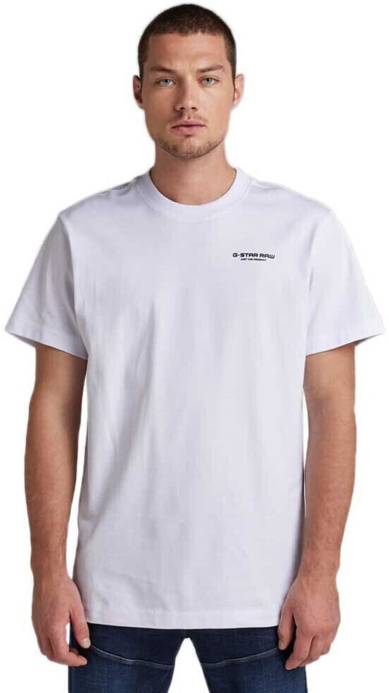 (D21377-C784) | G-Star T-Shirt Loose Center Round Neck bei € Preisvergleich ab Sleeve Logo 24,99 white Short