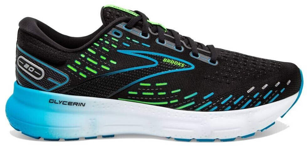 Brooks Glycerin 20 black hawaiian/ocean green