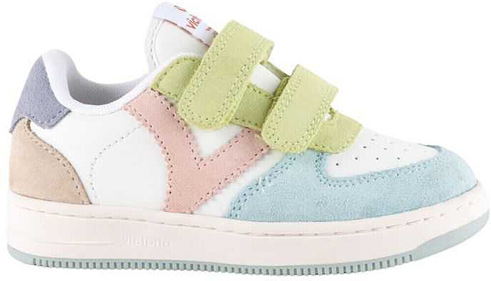 victoria Tiempo Multicolour Split Leather Straps sky blue