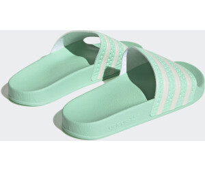 Mint green adidas slides store