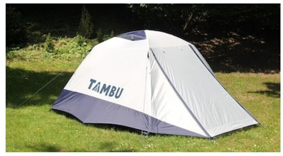 | 85,99 250x210x125cm, Gambuja Personen, ab bei Tambu € grau/blau Preisvergleich Tambu Kuppelzelt, 4