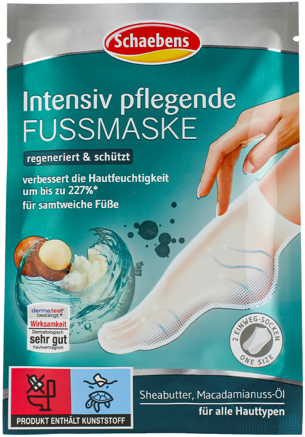 Schaebens Socken Fußmaske intensive Pflege mit Sheabutter & Macadamia (1  Paar) ab 3,25 € | Preisvergleich bei