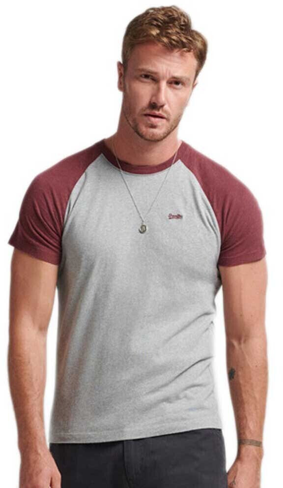 Superdry Vintage baseball T-Shirt (M1011296A) red