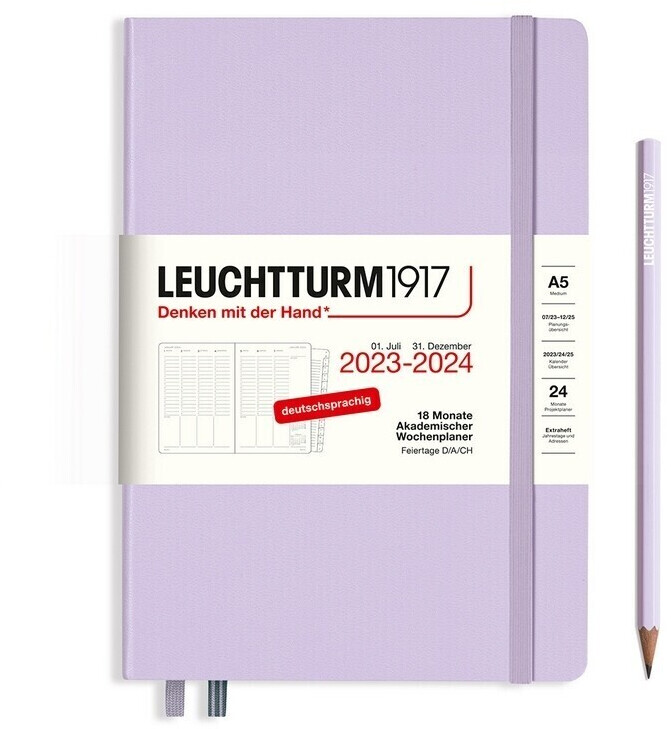 Leuchtturm1917 18 months calender 2023-2024 A5 Hard Cover (3675)