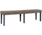 vidaXL Sitzbank 160 cm Natur KubuRattan und Massivholz Mango ab 86,70