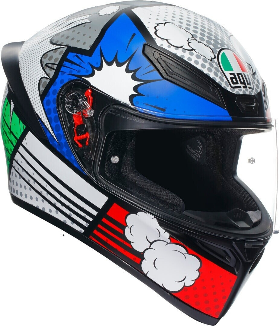 AGV K-1 S bleu/rouge/vert/blanc