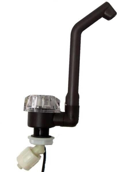 Reich Luxus Wasserhahn, Ø20mm, Tülle, Mikroschalter, braun