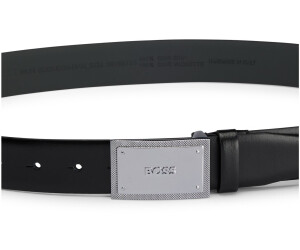 Hugo Boss 50496735 mit bei --Icon-Diam_Sz35 62,49 Preisvergleich italienischem Schwarz aus € ab Logo-Koppelschließe Leder 