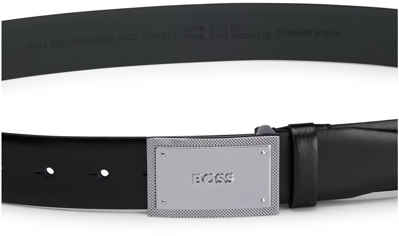 Hugo Boss aus italienischem Leder mit Logo-Koppelschließe --Icon-Diam_Sz35  50496735 Schwarz ab 62,49 € | Preisvergleich bei