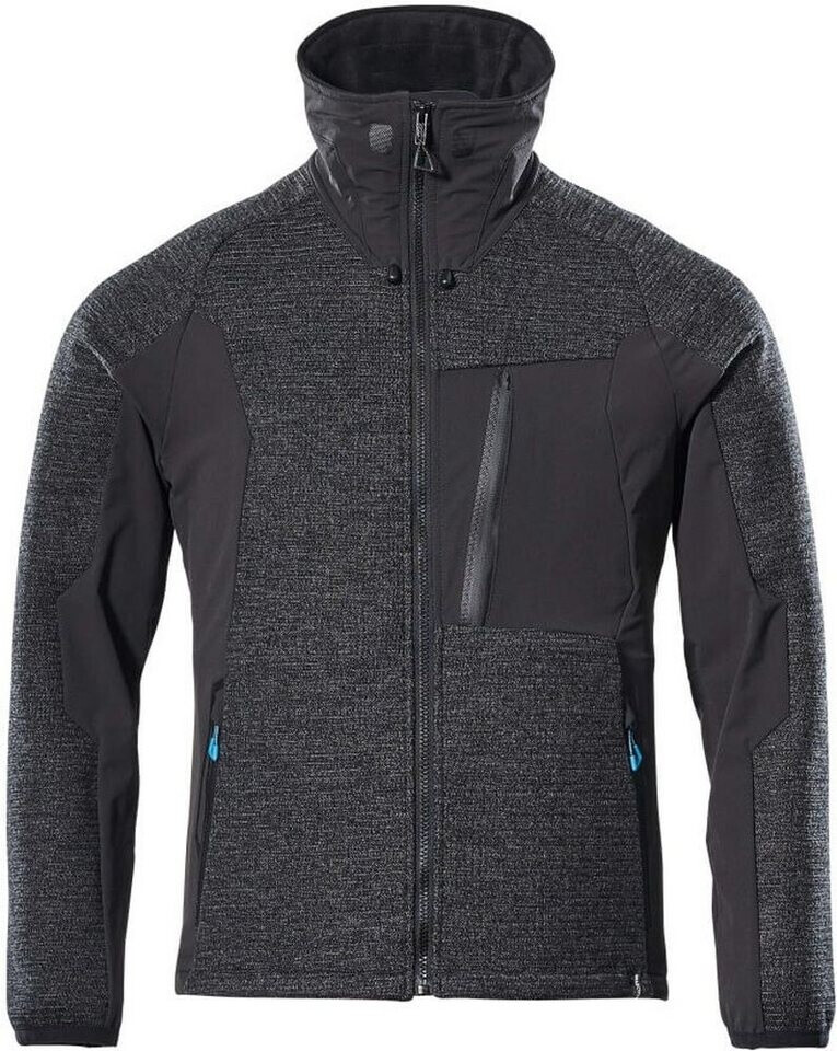 Mascot Workwear Advanced Strickjacke mit Membran schwarz-meliert/Schwarz