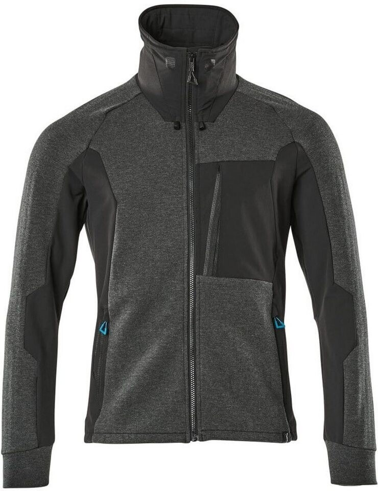 Mascot Workwear Advanced Sweatjacke schwarz-meliert/schwarz