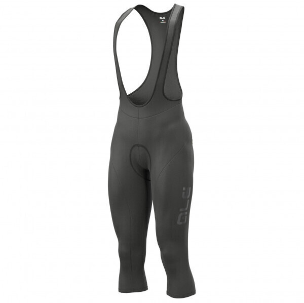 Alé Cycling Solid Winter Knickers w/ Bibs (Black/Black)