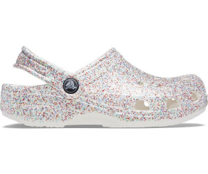 Silver store sparkly crocs