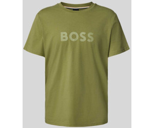 T-shirt Hugo Boss Homme Blanc - Logo Bleu, Col Rond, Manches Courtes (NEUF Avec étiquettes)