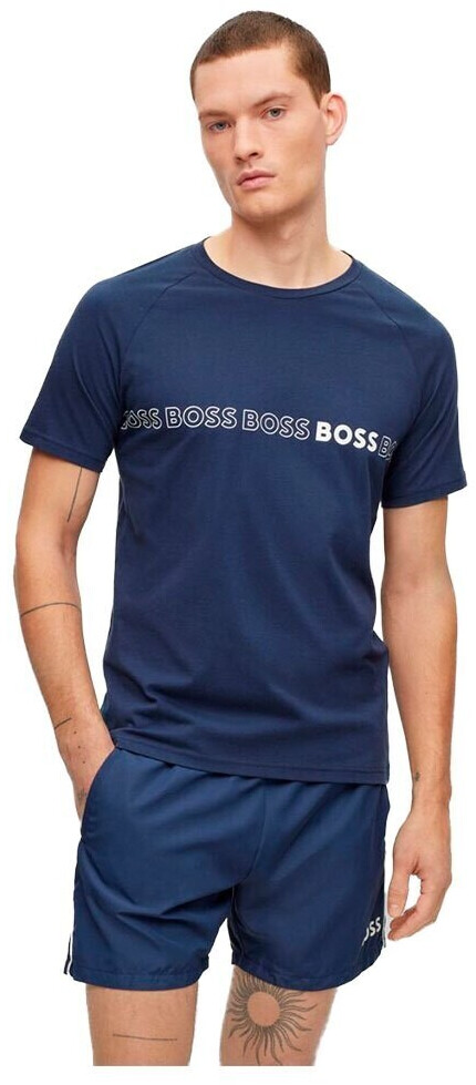 Hugo Boss Slim Fit Short Sleeve Round Neck T-Shirt (50491696) blue