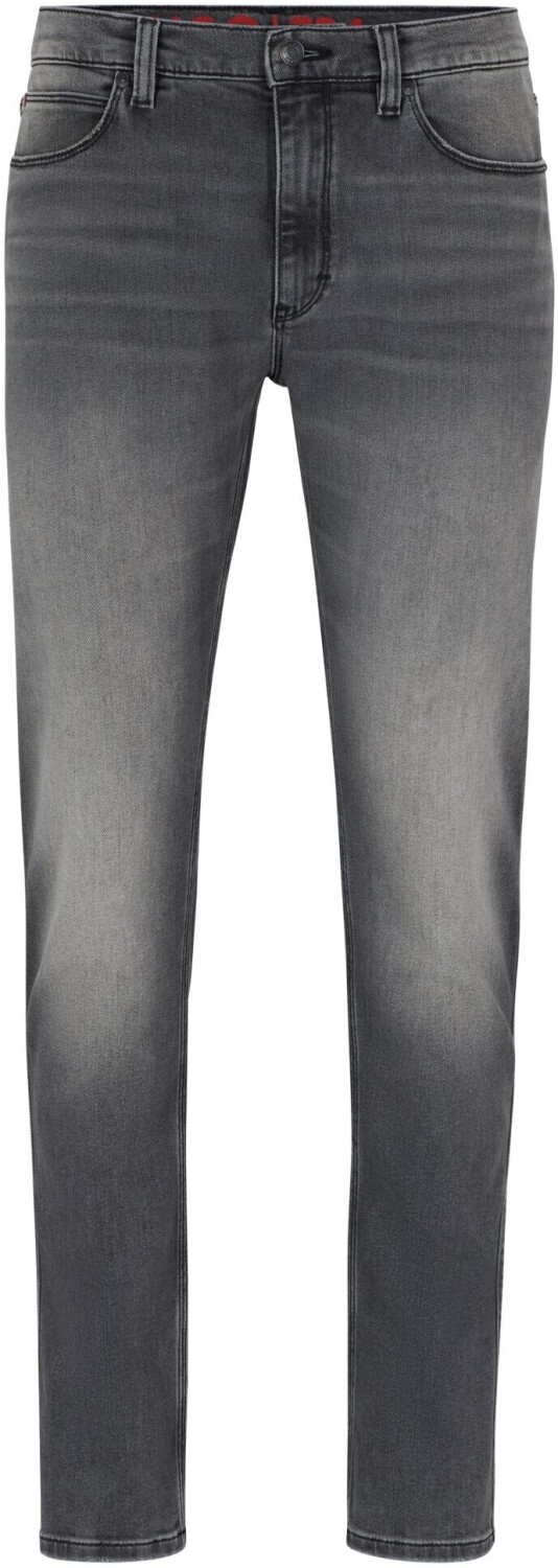 HUGO - Abito extra slim fit in dobby elasticizzato - Blu