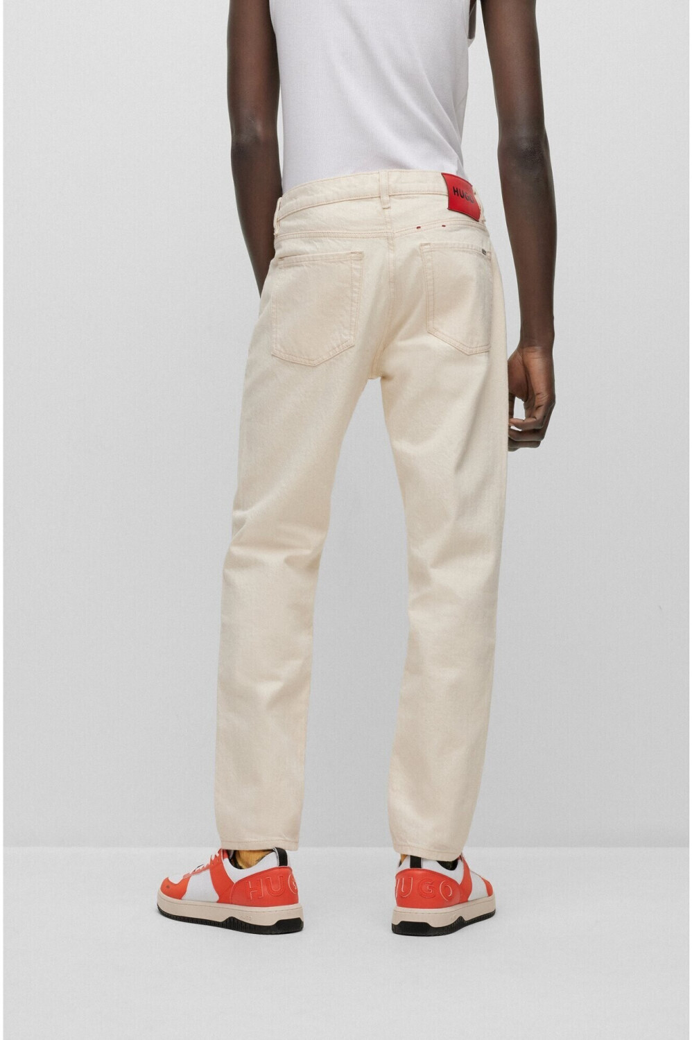 Hugo Tapered Fit Jeans 50489813 white ab 49 15 Preisvergleich
