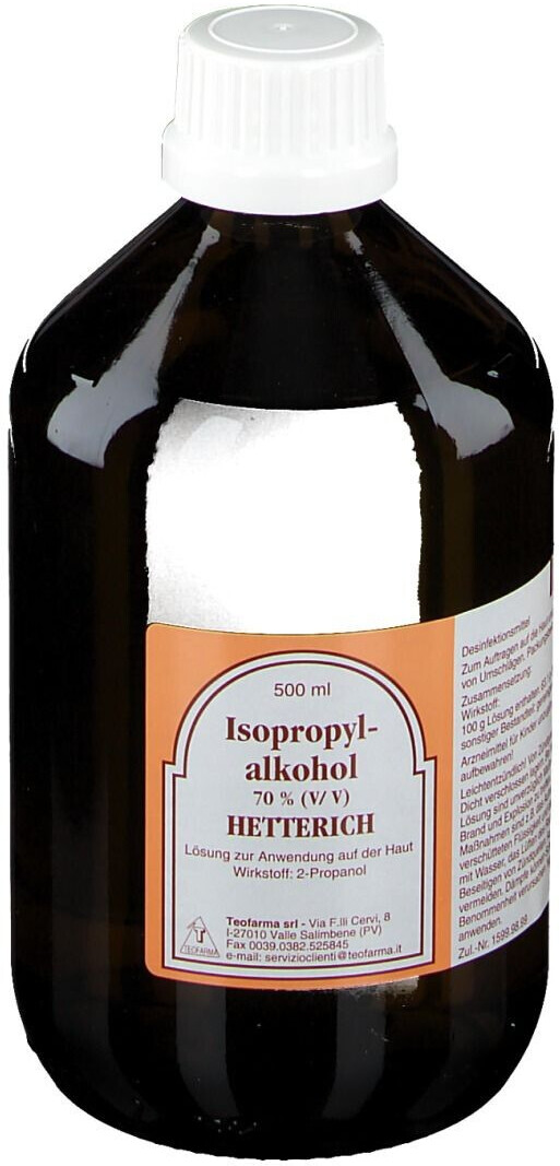 ALKOHOL 70% V/V Hetterich 200 ml - Haut- und Wunddesinfektion