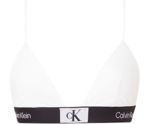 White calvin klein triangle bra on sale