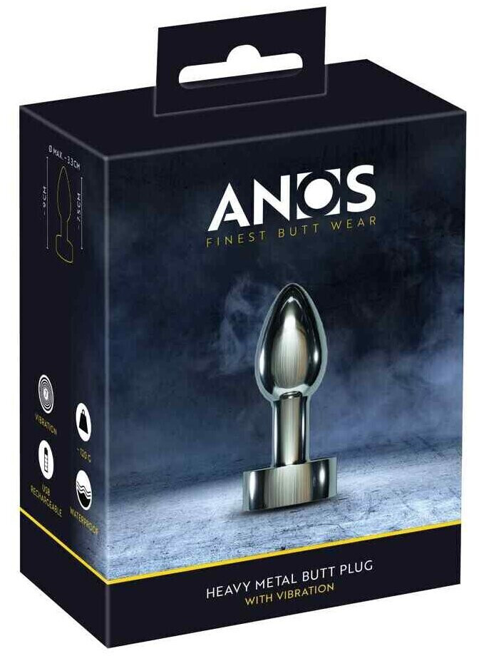 ANOS Heavy Metal Butt Plug with Vibration