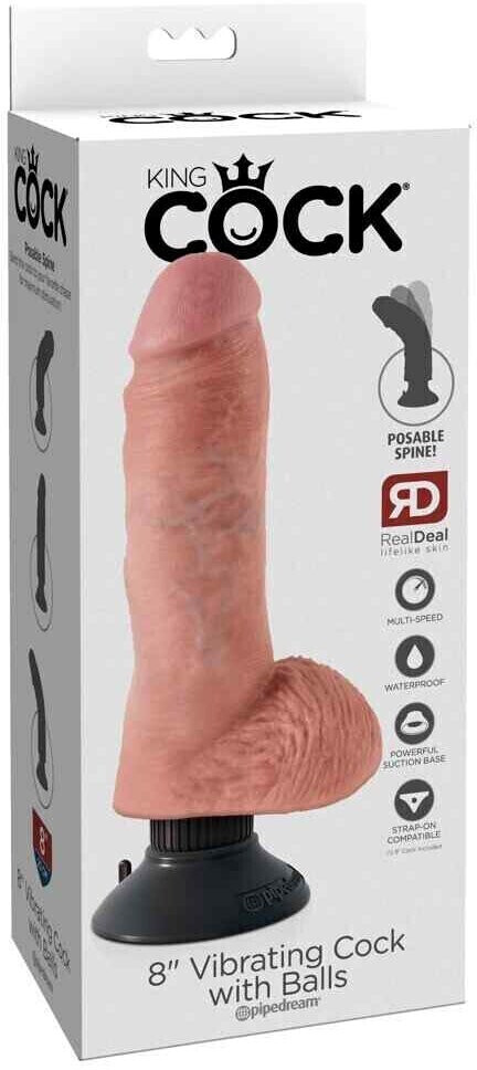 Pipedream King Cock 8 Vibrating Cock with Balls