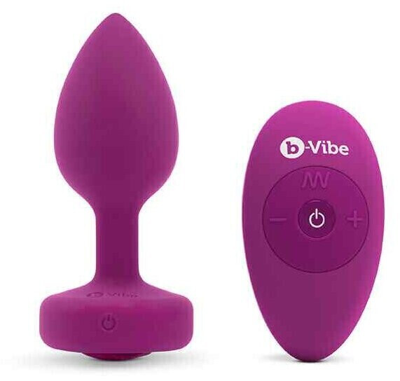 b-Vibe Vibrating Jewel Plug S/M rose Ruby