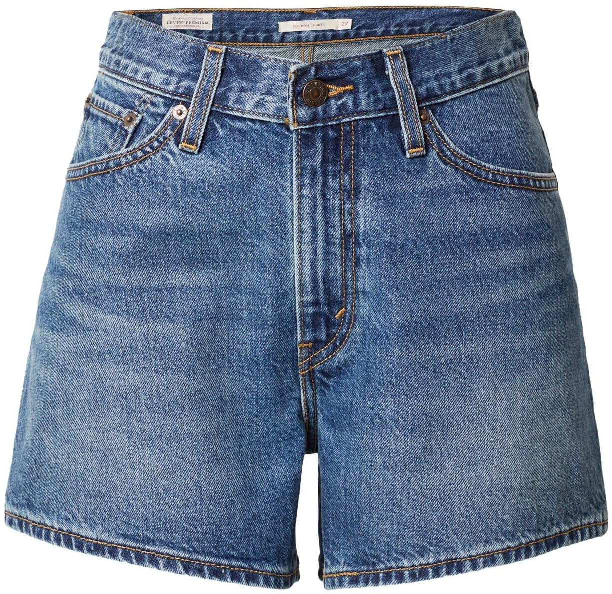 Levi's 80S Mom Short (A4695) medium indigo worn in