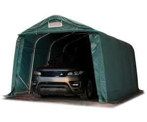 Garagenzelt Carport 2,4 x 3,6 m in dunkelgrün Unterstand Lagerzelt PVC 800  N Plane und Stabiler Stahlrohrkonstruktion : : Garten
