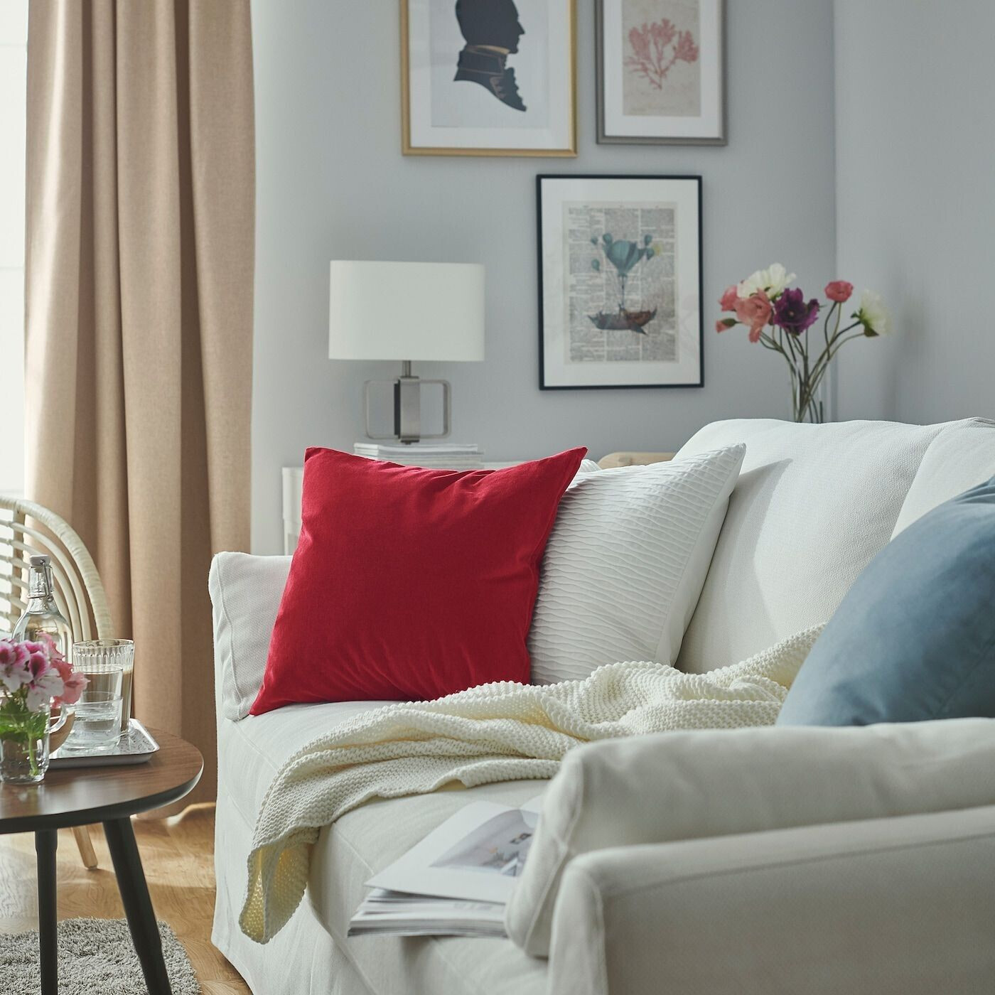Ikea SANELA Kissenbezug rot ab 6 99 Dezember 2024 Preise Preisvergleich bei idealo