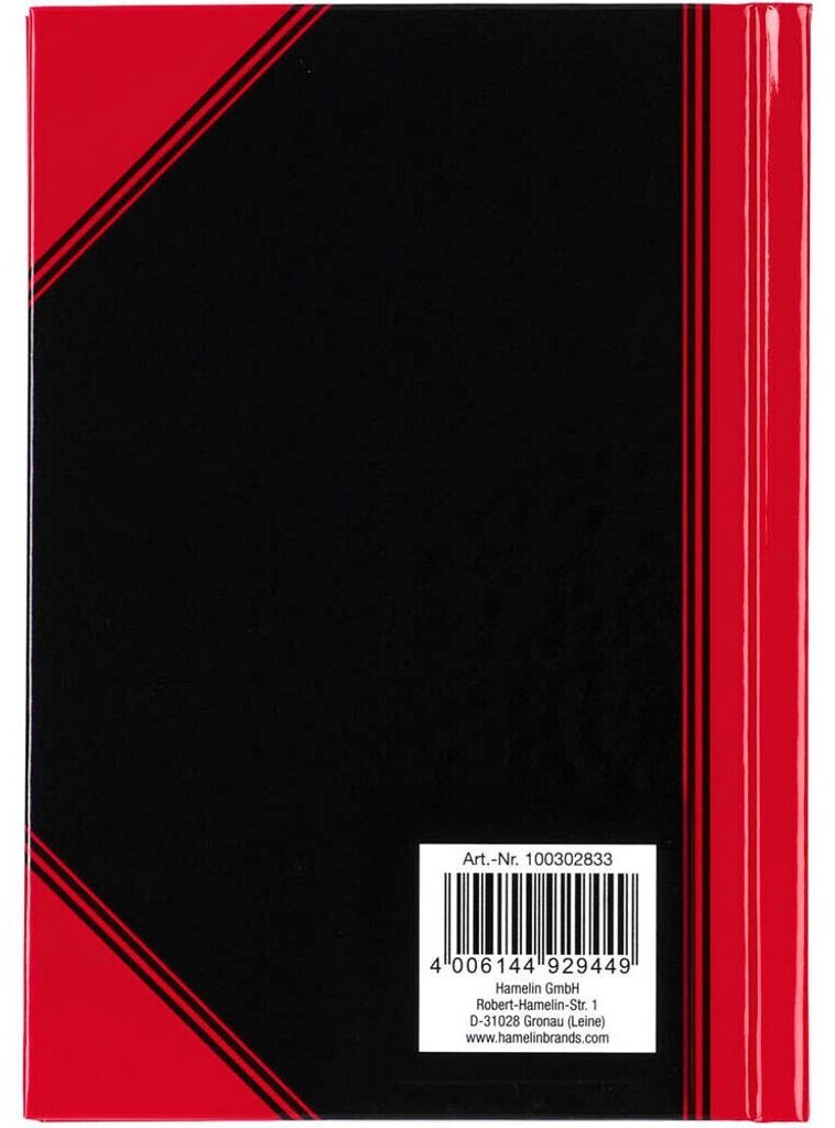 Bantex Chinakladde A6 Hardcover Blanko rot/schwarz (100302833) ab € 1,99
