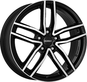 Dezent TR (9x18) black polished
