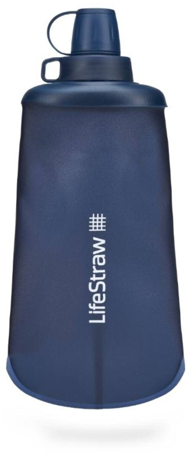 LifeStraw Peak Series Collapsible Squeeze 650 ml Bottle with Filter blue