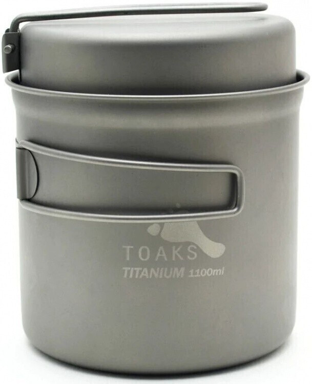 Toaks Titanium pot with pan 1100ml
